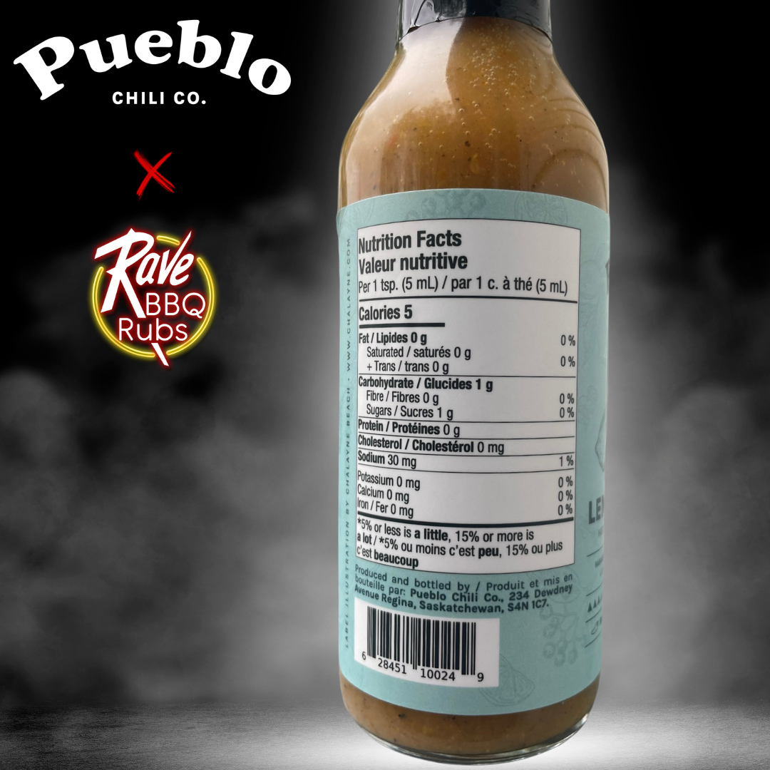 Lemon Pepper Hot Sauce by Pueblo Chili Co. & Rave BBQ Rubs
