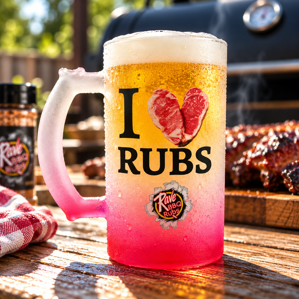 I love rave bbq rubs canada bear mug 