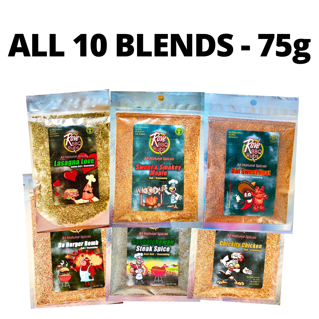 FREE | King of the Grill Sampler Pack - All 10 Blends (75g bags)