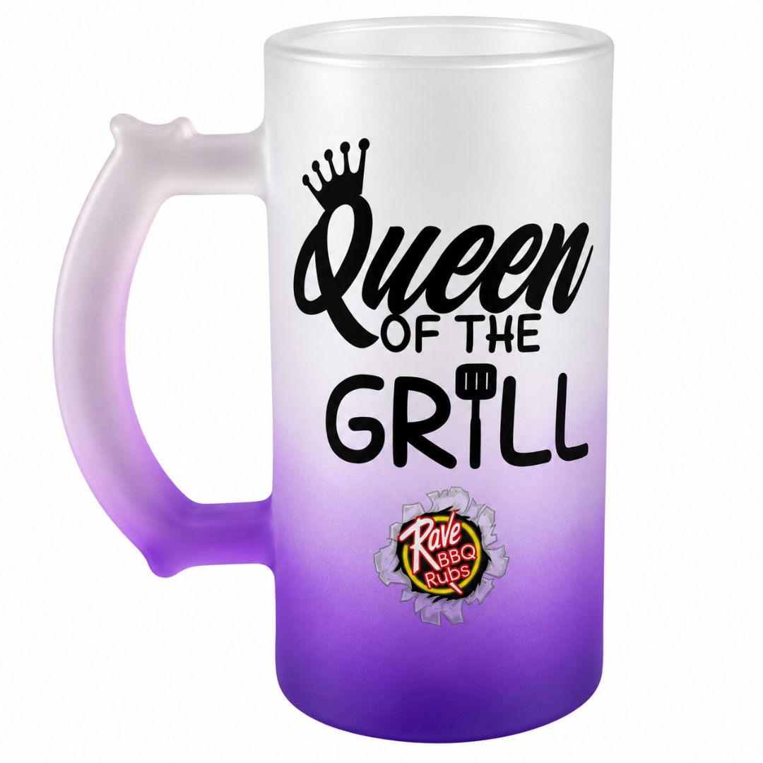 Queen of the Grill Beer Mug