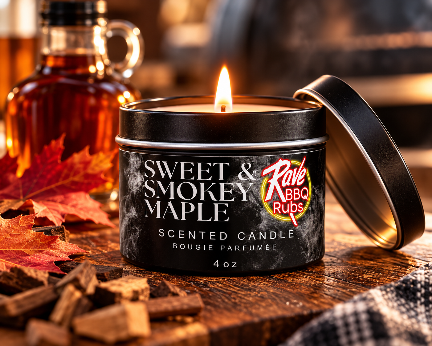 Sweet & Smokey Maple 4oz Scented Candle