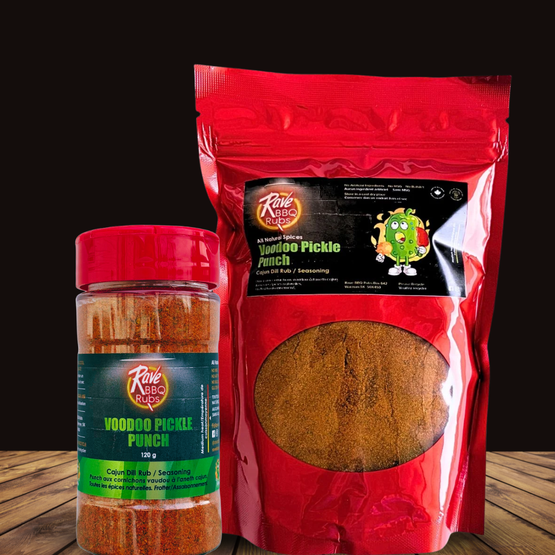 Voodoo pickle punch rave bbq rubs canada natural ingredients