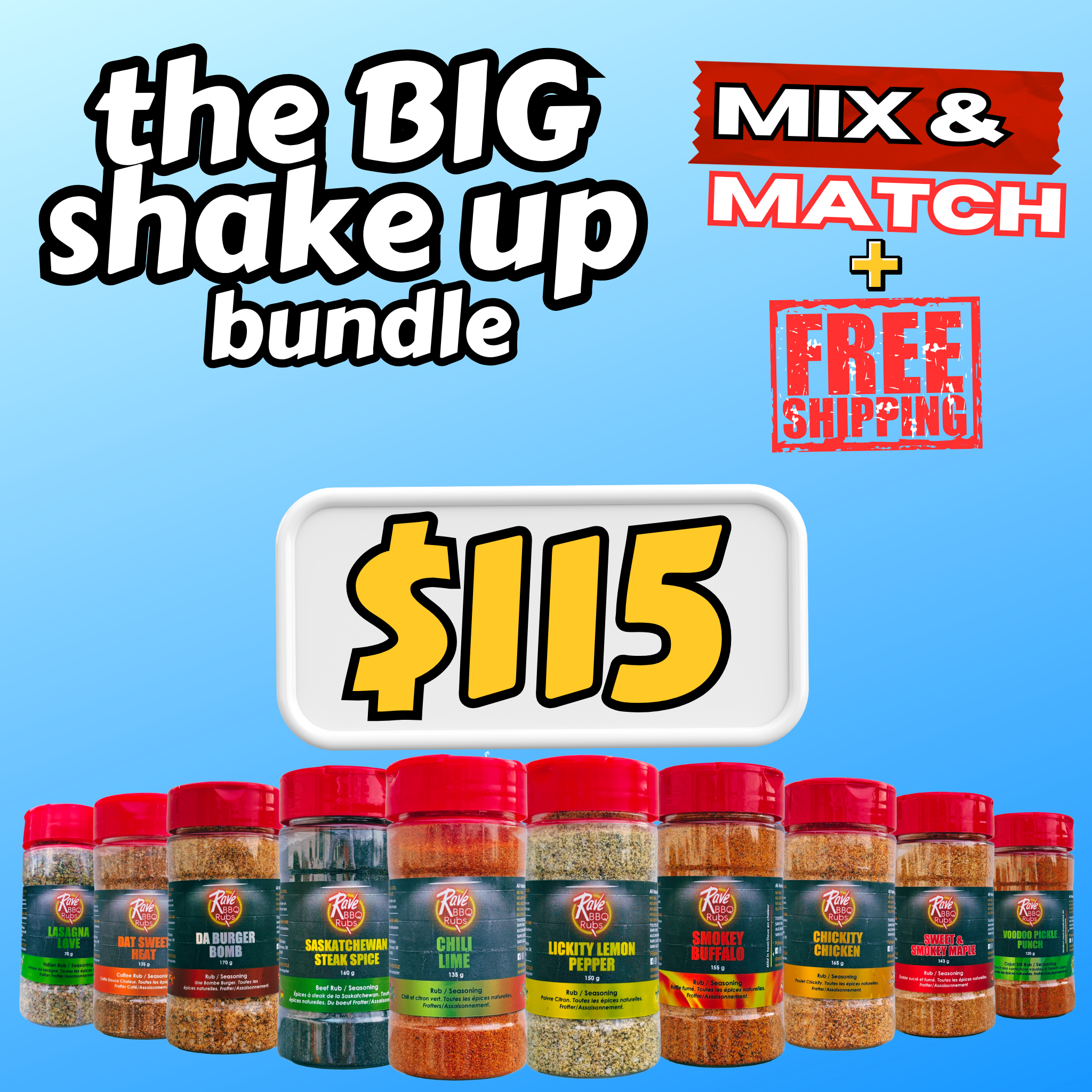 The Big Shake Up Bundle - Mix & Match any 10 Shakers