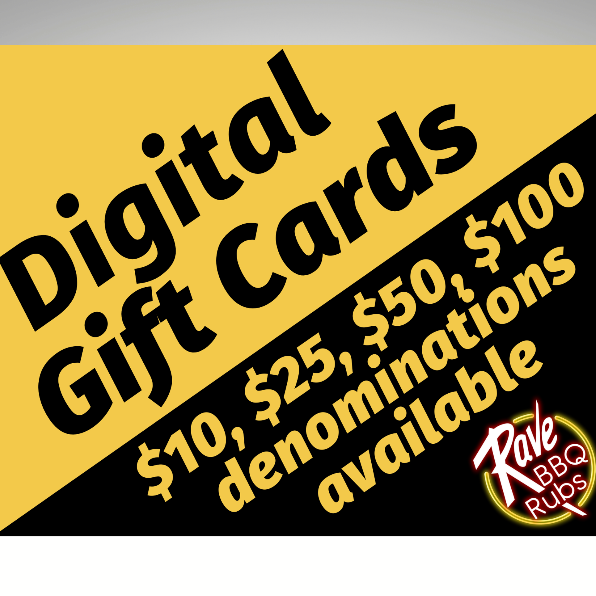 Rave Digital Gift Cards